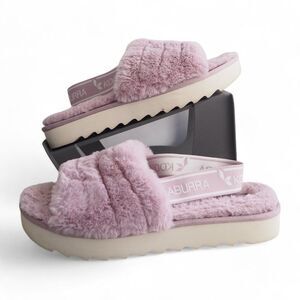 Koolaburra by UGG Fuzz'n Li Slingback Slip-on Slide Sandals 1116911‎ Women's 9